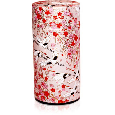 Flying Crane Pink Origami Tea Canister 200g