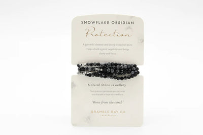 Bracelet Snowflake Obsidian