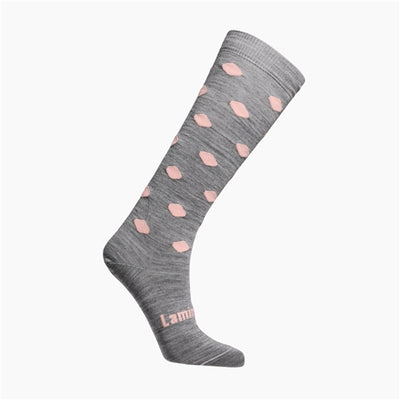 Woman Merino Wool Kneehigh Socks - Pompom Women 5-7