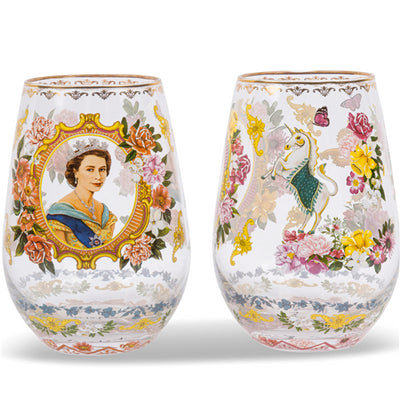Glass Tumblers Her Majesty The Queen