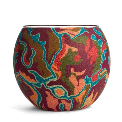 Aboriginal Pilbara Creek Tealight Candle Holder 11cm