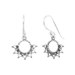 Twist Mehndi Earrings Silver