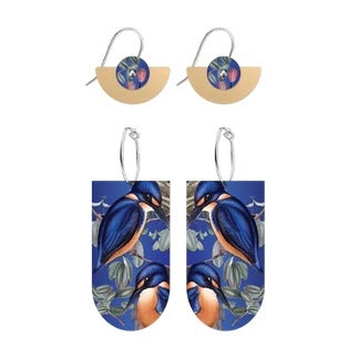Native Birds Kingfisher Blue Mixer Pack Earring