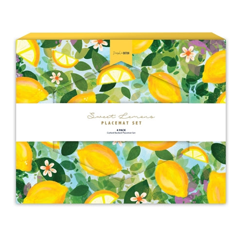 Sweet Lemons Placemat Set 4