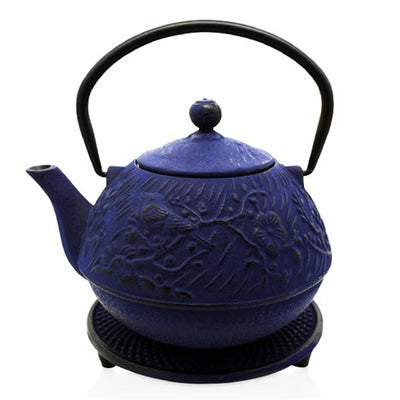 Blue Bird Navy Iron Tea Pot 700ml