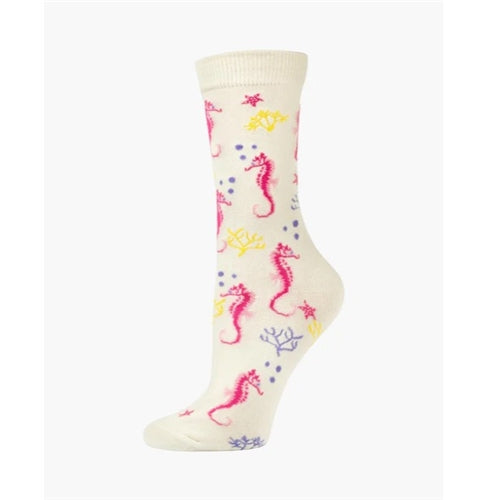 Bamboozld  Sock - Womens Seahorse Natural Size 2-8