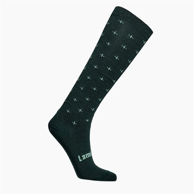 Merino Wool Kneehigh Socks - Leaf Women 8-11