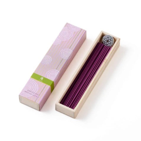 HYAKURAKU Incense  with holder- Lotus