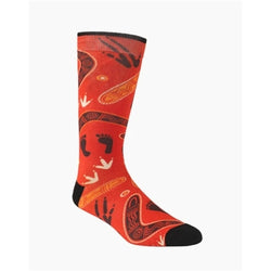 Bamboozld  Sock -  Native Australian Hunting Rust 2 - 8