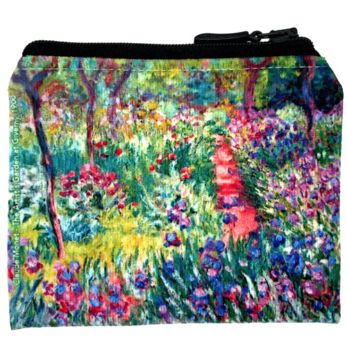 Velour Coin Purse Artist Garden at Giverny