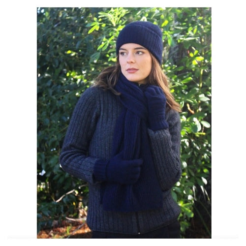 Turn Back Scarf Midnight Blue