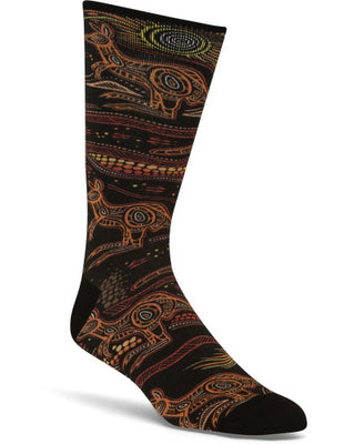 Bamboozld Sock - Womens Indigenous Australian Kangaroo Size 2-8