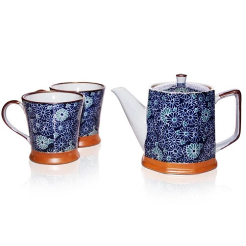 Daisies Teapot & 2 mug set 500ml
