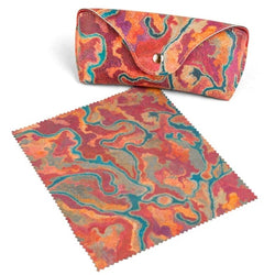 Aboriginal Pilbara Creeks Glasses Case with Snap Button