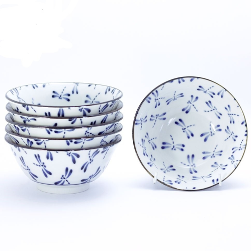 Dragonfly White 15cm Bowl