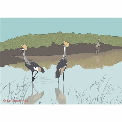 Koi Sisters - Cranes - A3 print