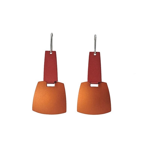 Nova Earrings Red/Orange