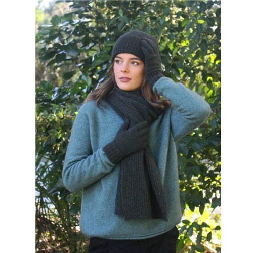 Turn Back Scarf Moss