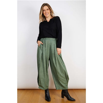 Wool Mix Pant Sage