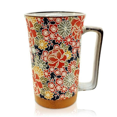Yuzen Black Tall Mug