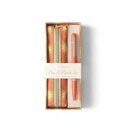 Pen & Pouch Set - Terracotta Sun