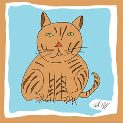 Koi Sisters Card - Brindle Cat