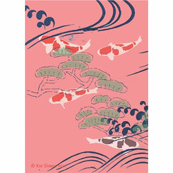 Koi Sisters - Pink Koi - A3 print