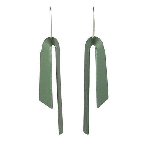 Origami Earrings Chartreuse