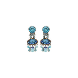Blue Bayou Set, Blue Beaded Earrings, Horizon