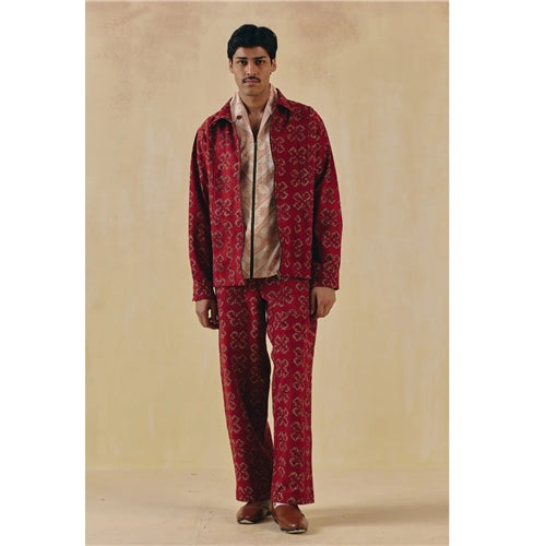 Gulmohar Jacket Red