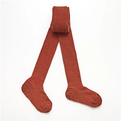 Woman Merino Wool Tights Textured Knit - SPICE Average