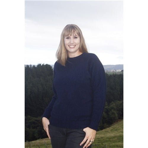 Ladies Crew Neck Jumper Midnight Blue