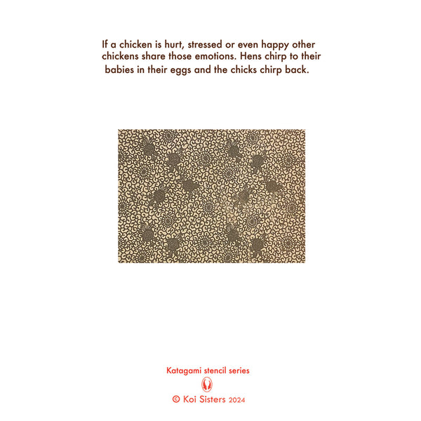 Koi Sisters Card - Rooster & Hens