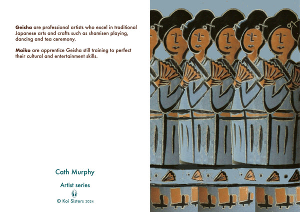 Koi Sisters Card - Geishas
