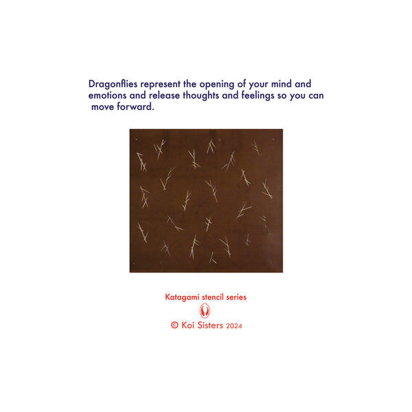 Koi Sisters Card - Dragonflies Blue