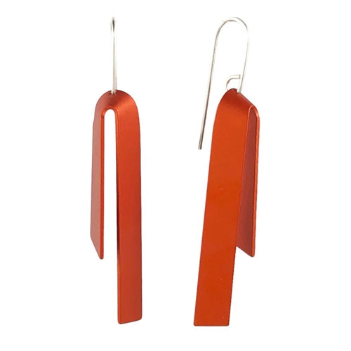 Origami Earrings Orange