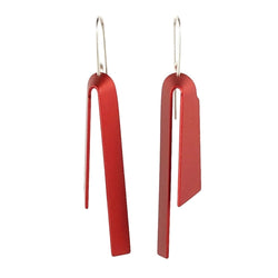 Origami Earrings Red