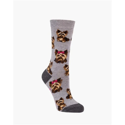 Womens Yorkie Sock - Grey Size 2-8