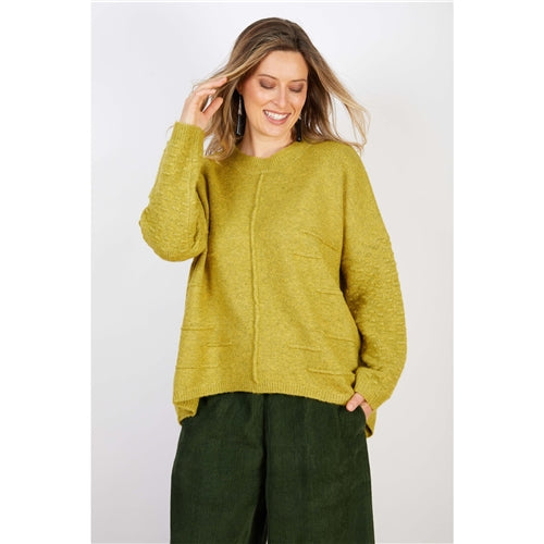 Wool Acrylic Knit Mustard
