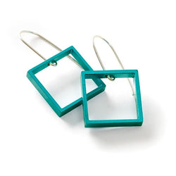 Atlas Earrings Square Jade