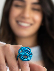 Scrunch Ring Turquoise