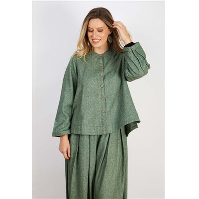Wool Mix Jacket Green