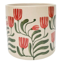 Pilbra Planter Green & Red Large 15cm