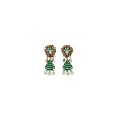 Seagrass Set, Beadwork Earrings, Ruppia