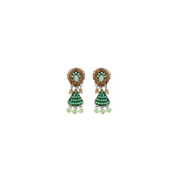 Seagrass Set, Beadwork Earrings, Ruppia