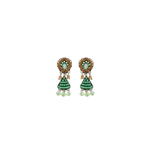 Seagrass Set, Beadwork Earrings, Ruppia