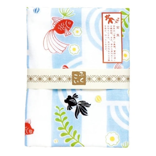 Double gauze hand towel, Goldfish