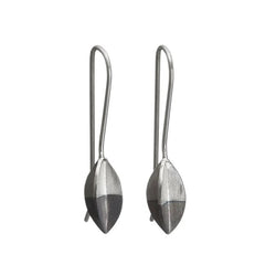 Contemporary Pod Earrings Oxidised