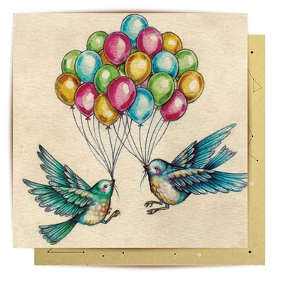 Greeting Card Birthday Bird