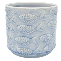 Fish Planter Blue 14cm